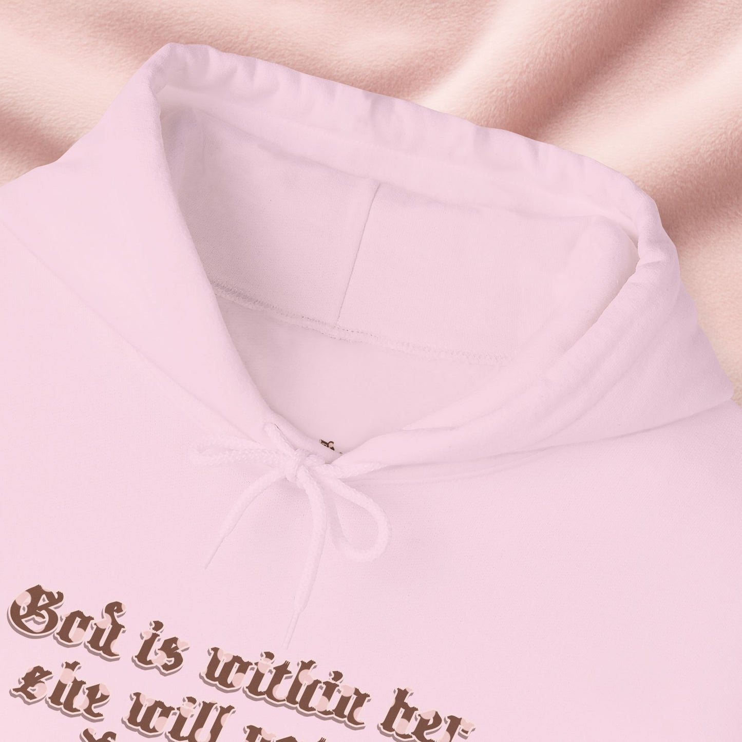 Chocolate & Cream Polka Dot Psalm 46:5 Essential Hoodie – Neapolitan Café