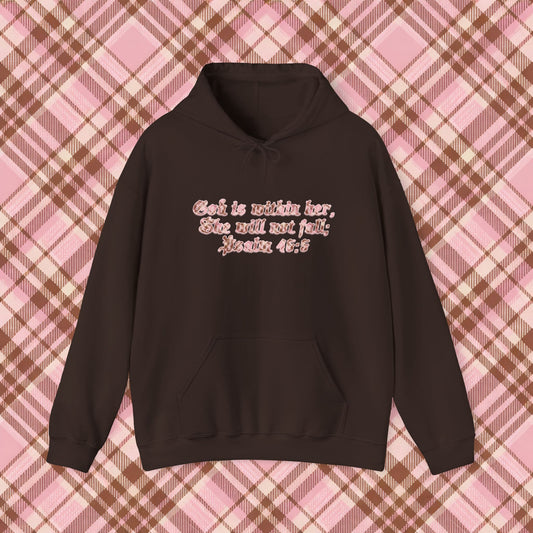 Angel Llare Doll Psalm 46:5 Hoodie - Cafe Neapolitan