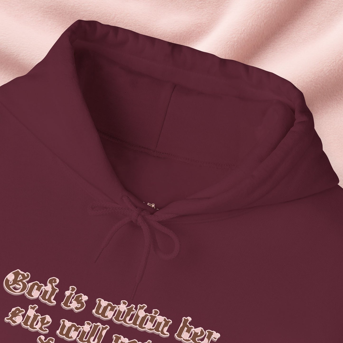 Chocolate & Cream Polka Dot Psalm 46:5 Essential Hoodie – Neapolitan Café
