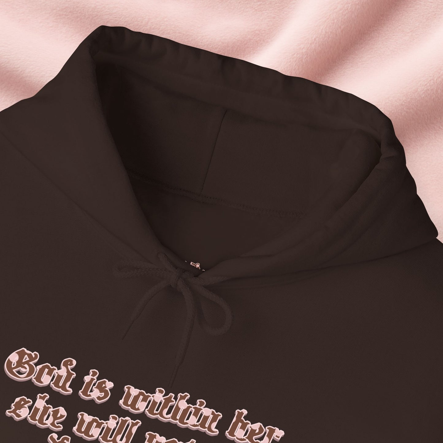 Chocolate & Cream Polka Dot Psalm 46:5 Essential Hoodie – Neapolitan Café