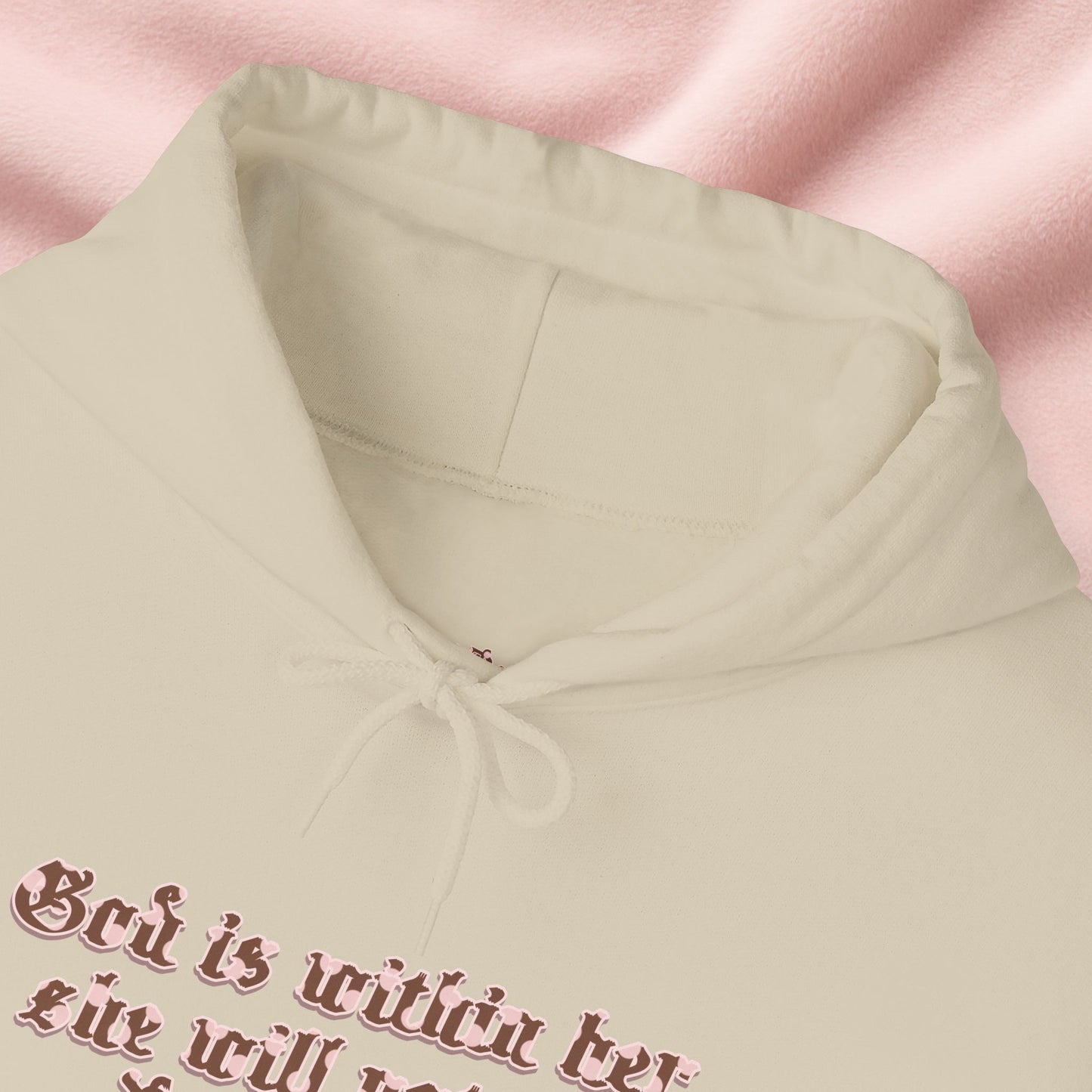 Chocolate & Cream Polka Dot Psalm 46:5 Essential Hoodie – Neapolitan Café