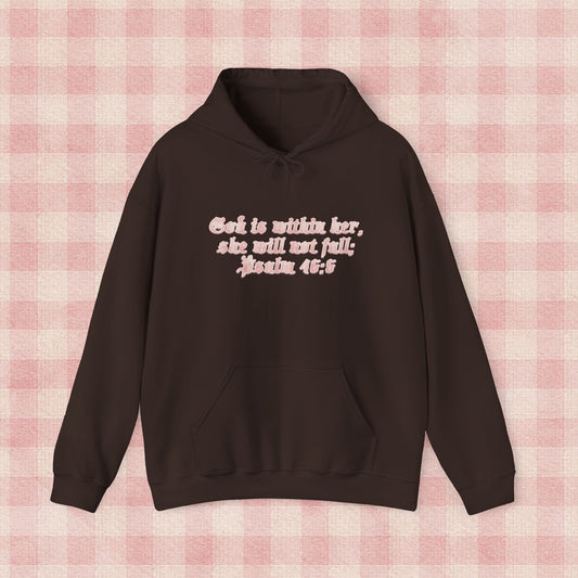 Gingham Psalm 46:5 Essential Hoodie – Neapolitan Café